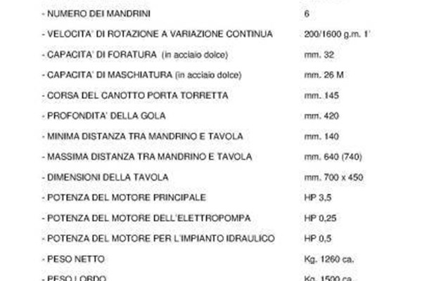 TRAPANO A TORRETTA CON CNC HEIDENHAIN