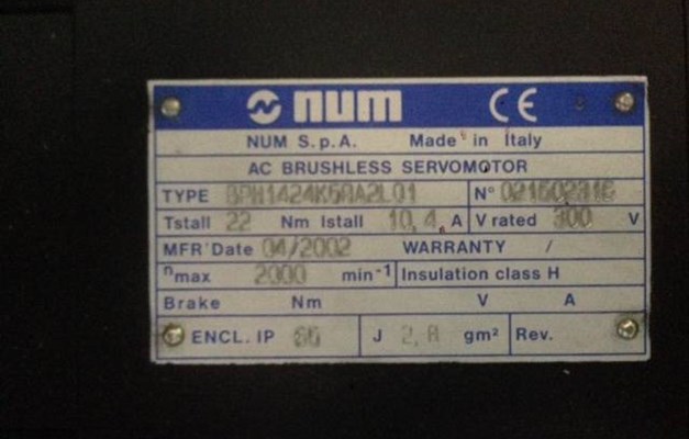 MOTORE NUM TYPE BPH1424K5RAZL01 N-MAX 2000 MIN-1 NUOVO