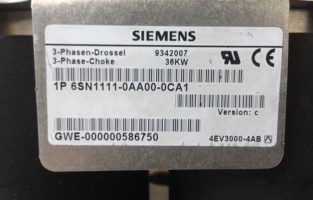 TRASFORMATORE SIEMENS TIPO 6SN1111-OAAOO-OCA1 - NUOVO