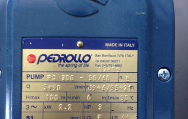 POMPA PEDROLLO PQ300-50/60 - NUOVA