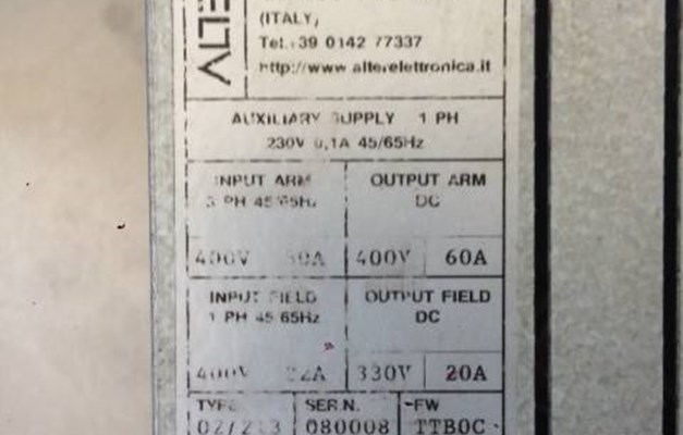ARTER COD. TTB-400V060 - USATO