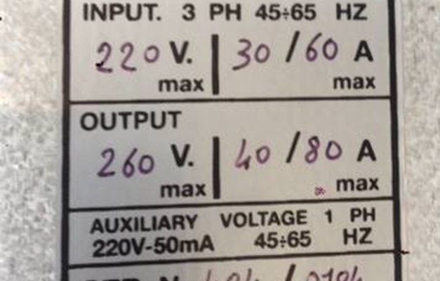 CONVERTITORE 4 QUADRANTI SERIE PWM MOD. DCD - NUOVO